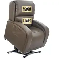 Phoenix twilight lift chair with power lumbar and pillow by golden technologies